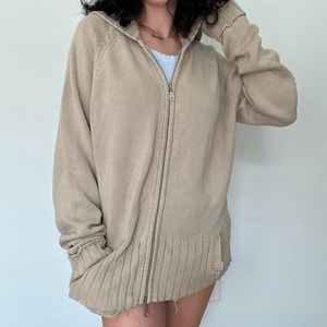 Beige knit sweater